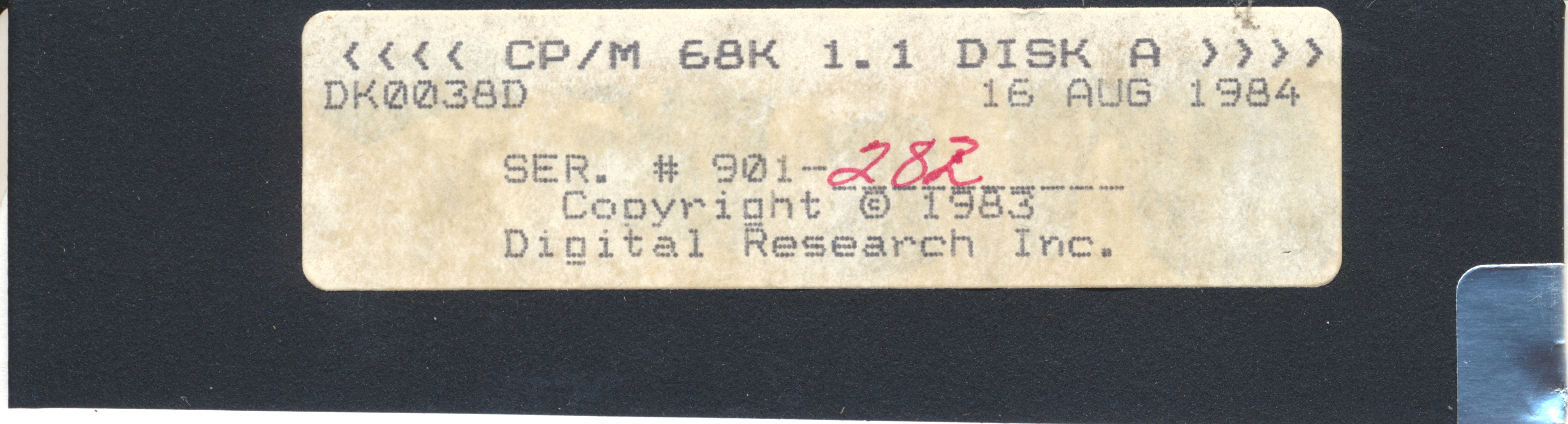 <<<< CP/M 68K 1.1 DISK A >>>>