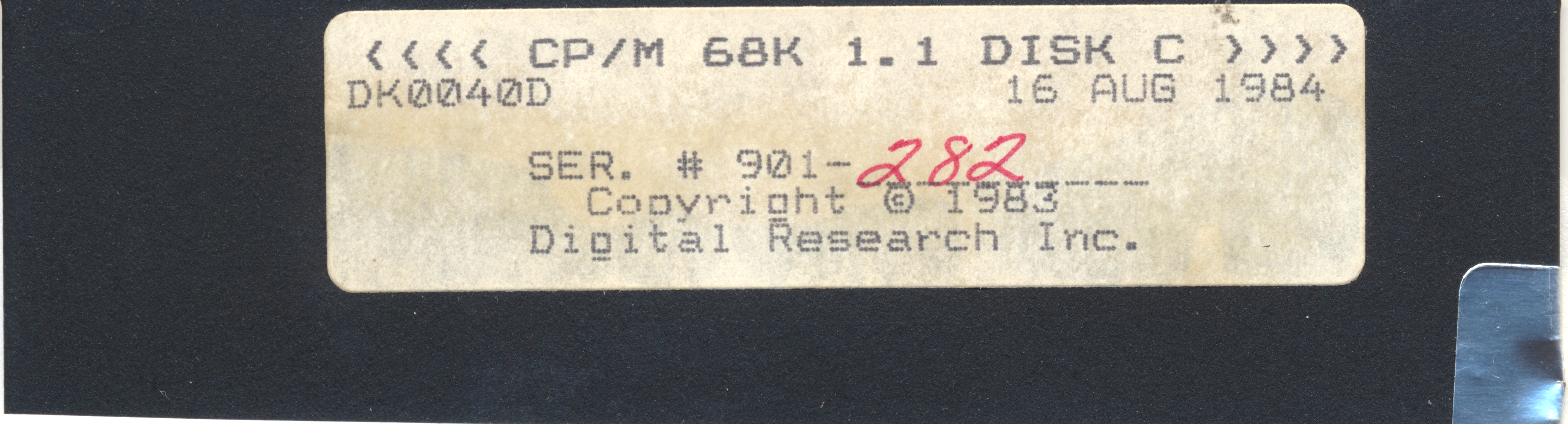 <<<< CP/M 68K 1.1 DISK C >>>>