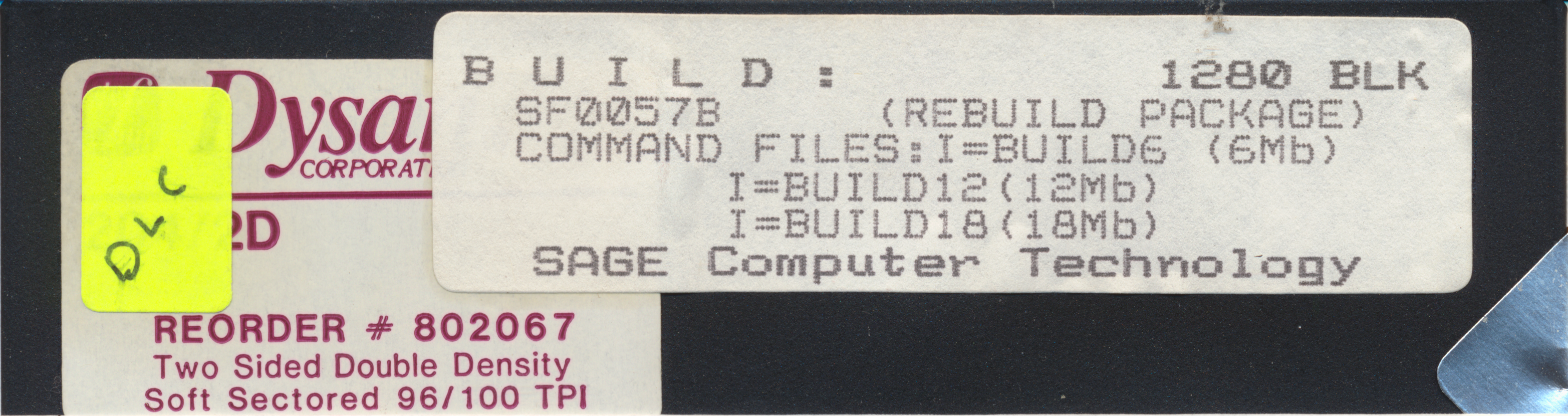 B U I L D : 1280 BLK SF0057B (REBUILD PACKAGE) COMMAND FILES:I-BUILD6 (6Mb)…